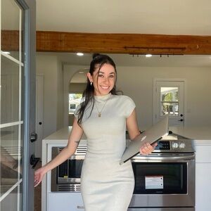 Zara Light Green Mini Dress